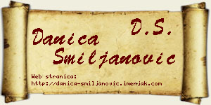 Danica Smiljanović vizit kartica
